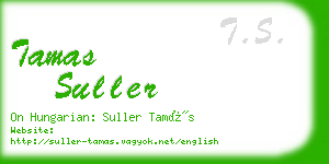 tamas suller business card